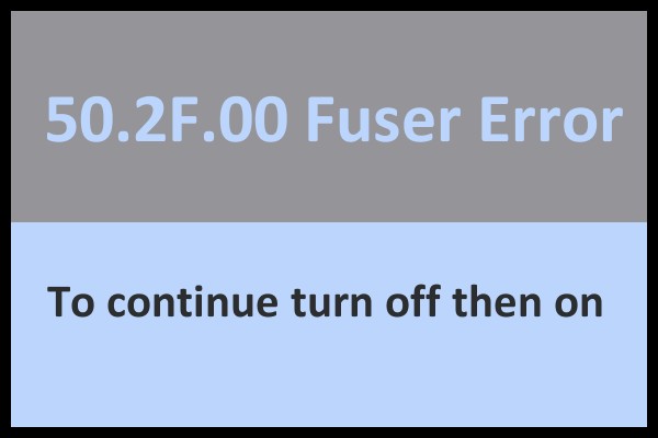 Yazıcılarda Fuser Hatası nedir?