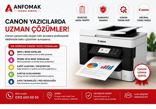 Dikmen Canon Yazıcı Servisi