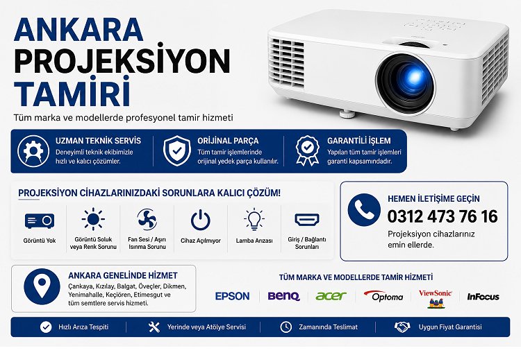 Benq Projeksiyon Teknik Servisi Ankara