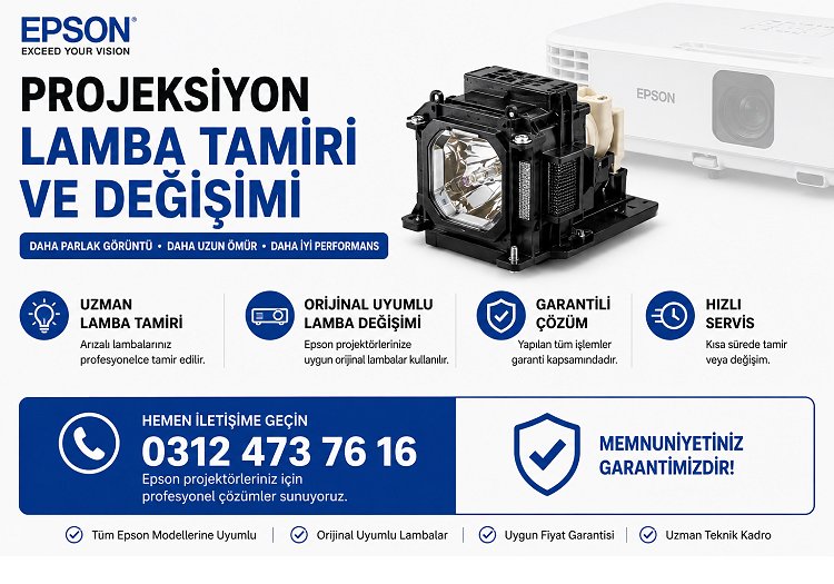 Epson Projeksiyon Lamba Değişimi Ankara